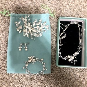 Everfaith bridal jewelry set. Used once for wedding day.